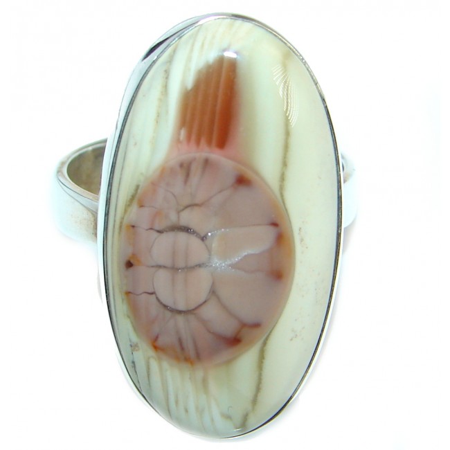 Simple Design authentic Imperial Jasper Sterling Silver ring size 9 3/4