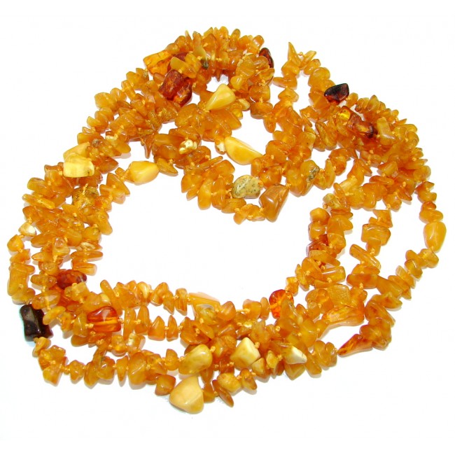 78 inches long Fabulous Natural Baltic Amber handcrafted Necklace