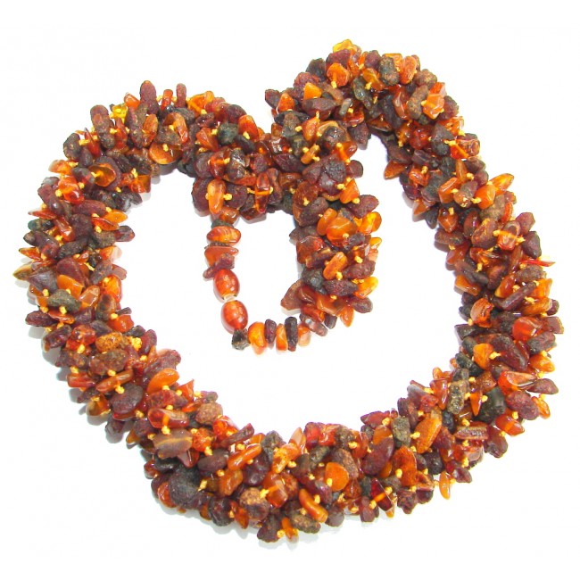 Huge Fabulous Natural Baltic Amber handcrafted Necklace