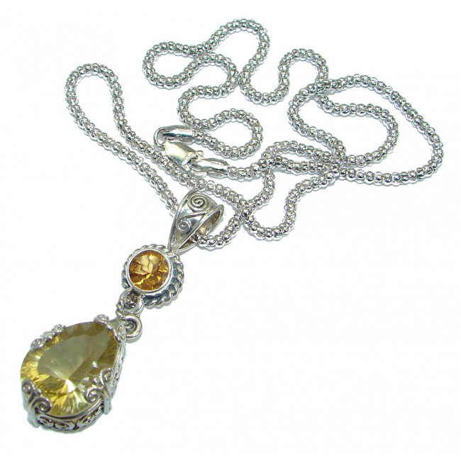 Magic Topaz .925 Sterling Silver handmade necklace