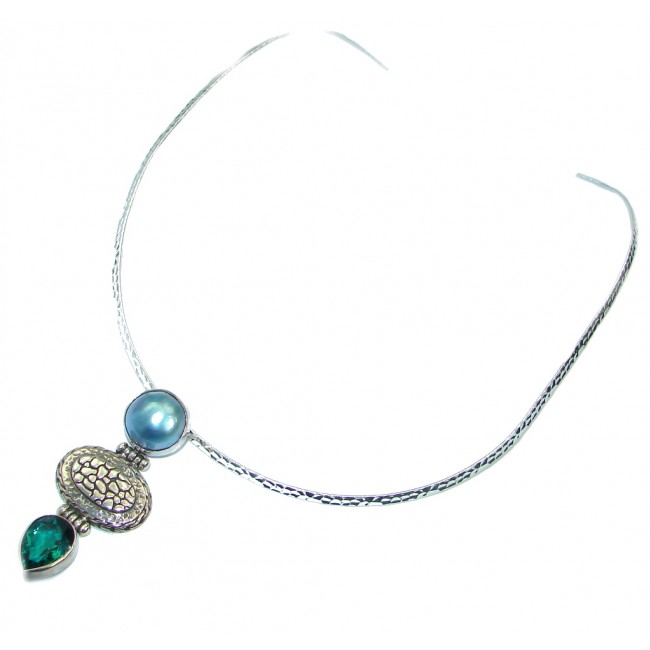Tropical Beauty Pearl .925 Sterling Silver necklace