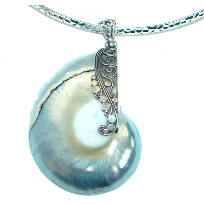 Stylish Beauty Silver Shell .925 Sterling Silver Necklace