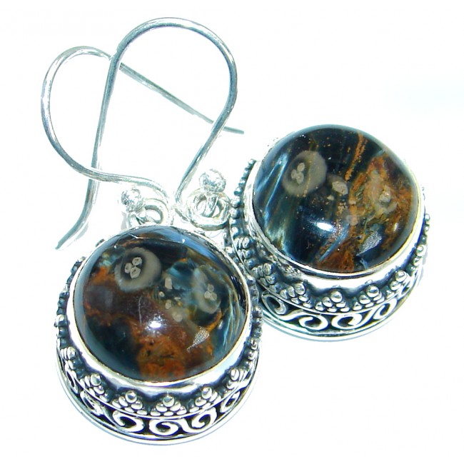 Pietersite .925 Sterling Silver handmade Earrings