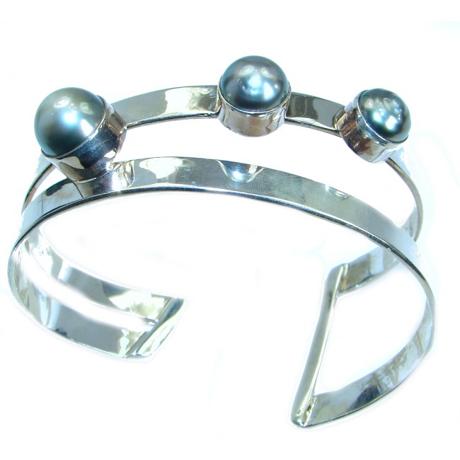 Luxury Fresh Water Pearl .925 Silver handmade Cuff/Bracelet