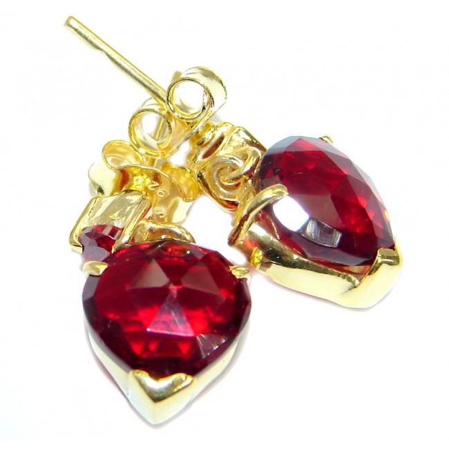 Red Passion Topaz .925 Sterling Silver earrings