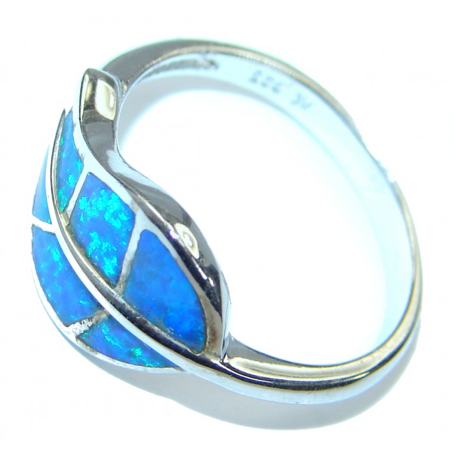 Mesmerizing Japanese Fire Opal .925 Sterling Silver ring size 9