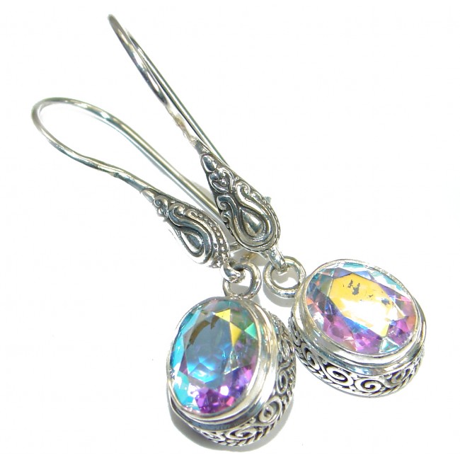 Just Perfect White Opal Quartz .925 Sterling Silver earrings