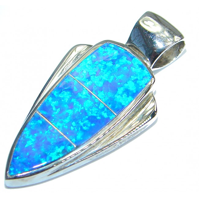 Great Japanese Opal .925 Sterling Silver Pendant