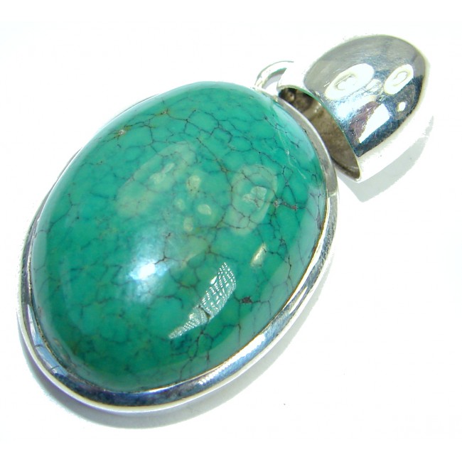 Simple Style Turquoise .925 Sterling Silver Pendant