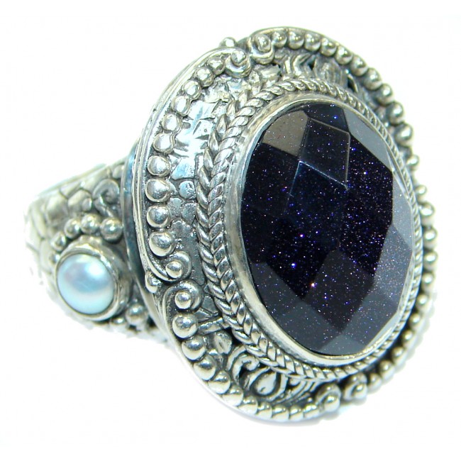 Majestic Authentic sitara .925 Sterling Silver handmade Ring s. 6 3/4