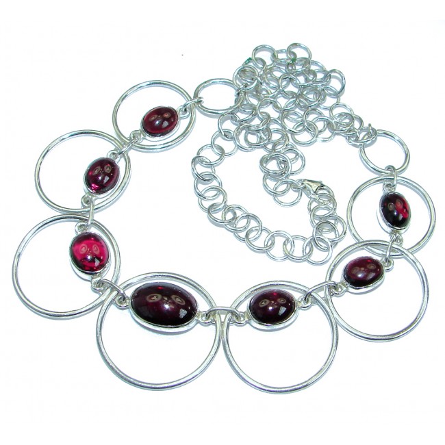 New Universe Genuine Ruby .925 Sterling Silver handmade necklace