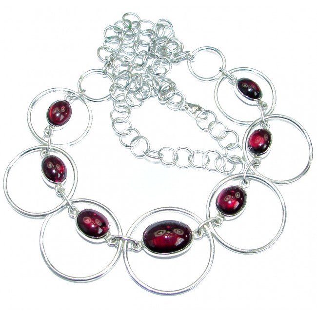 New Universe Genuine Ruby .925 Sterling Silver handmade necklace