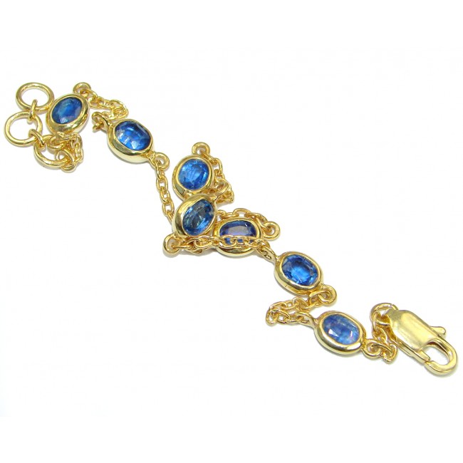 Special Item natural Sapphire 14K Gold .925 Sterling Silver handcrafted Bracelet