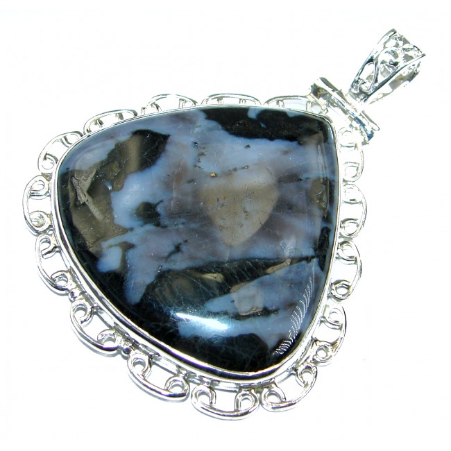 Perfect quality Moss Agate .925 Sterling Silver handmade Pendant