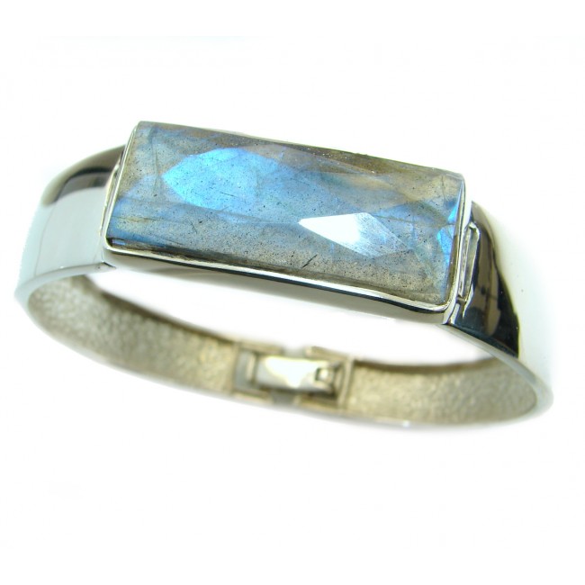 Spectacular Design Silky Labradorite .925 Sterling Silver handmade Bracelet