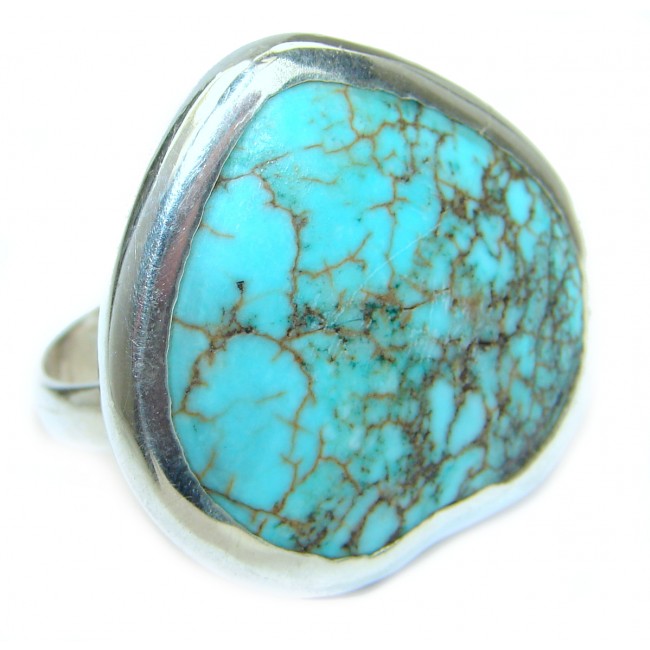 Sea Sediment Jasper .925 Sterling Silver handmade ring size 11 3/4