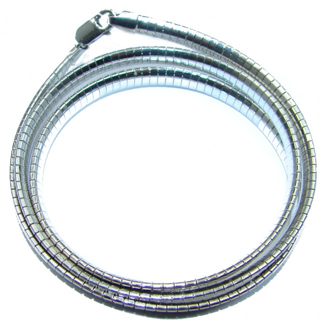Omega Sterling Silver Chain 20'' long, 5 mm wide