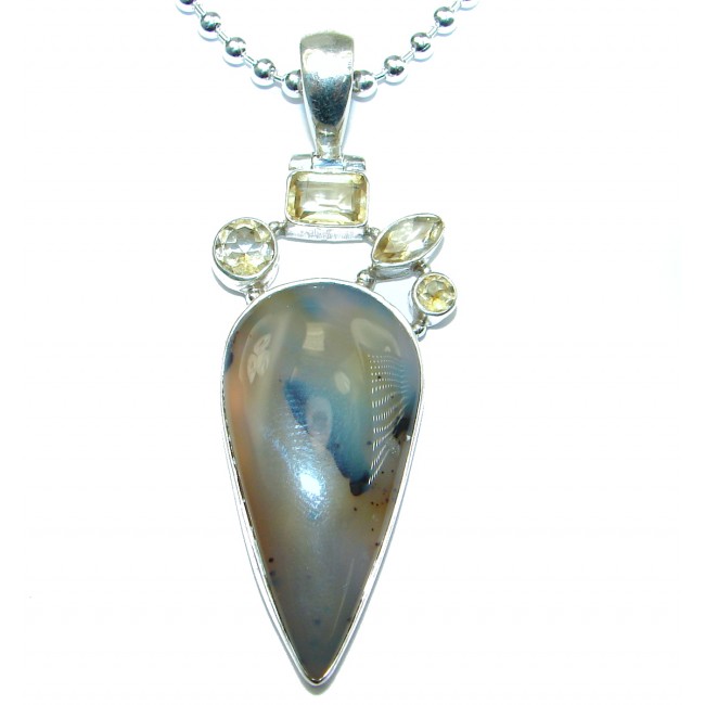Great Impression Scentic Agate Sterling Silver necklace