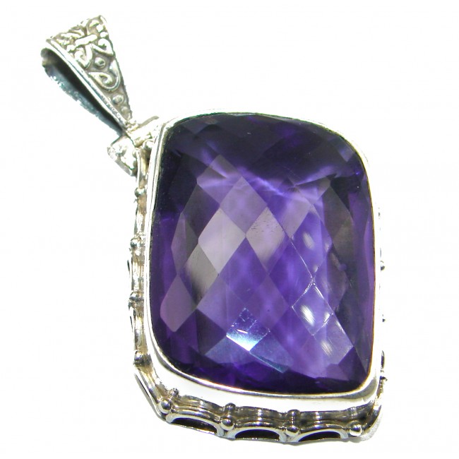 True Beauty Purple Quartz .925 Sterling Silver handcrafted Pendant