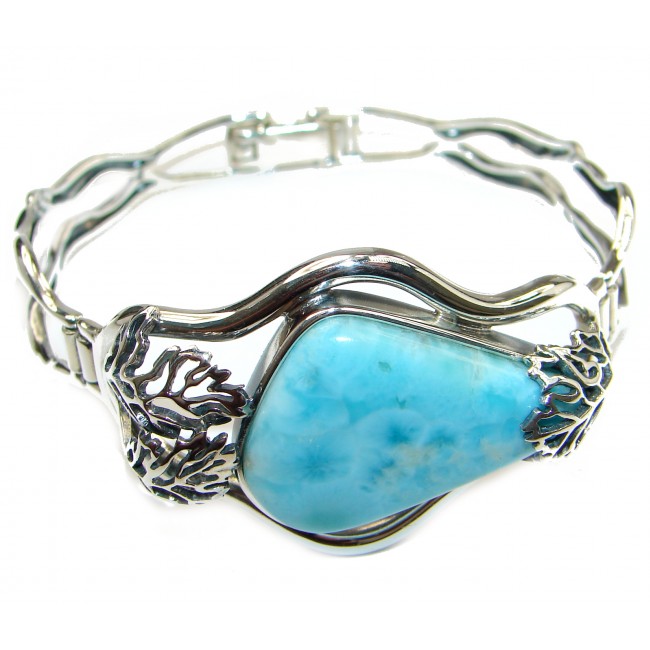 Perfect Harmony Blue Larimar .925 Sterling Silver handcrafted Bracelet