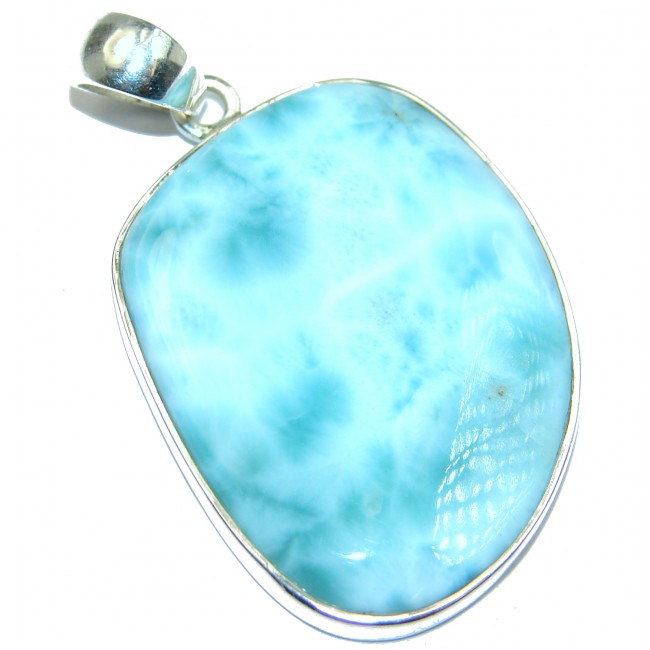 Royal Blue Larimar .925 Sterling Silver handmade pendant