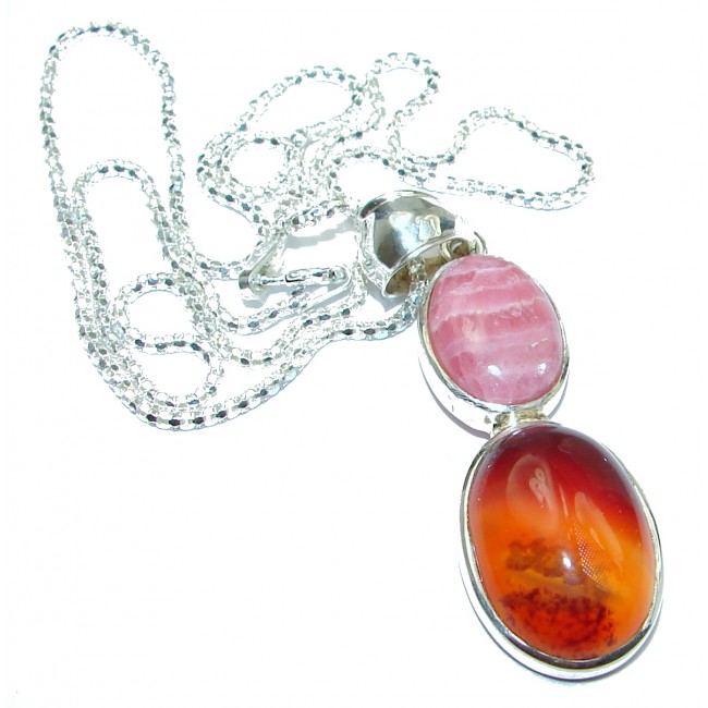 Carnelian .925 Sterling Silver handcrafted Necklace