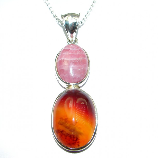Carnelian .925 Sterling Silver handcrafted Necklace