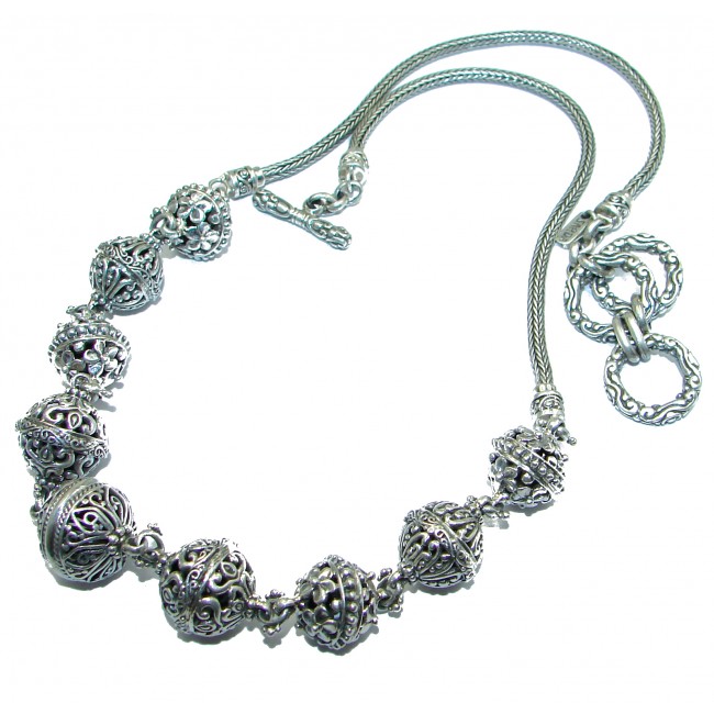 Happy Live Vintage Design best quality .925 Sterling Silver handmade necklace
