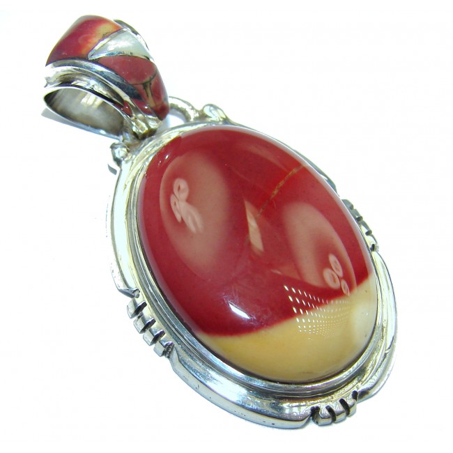 Amazing Australian Mookaite .925 Sterling Silver handcrafted pendant