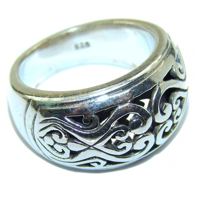 Bali Design .925 Sterling Silver handmade ring s. 7