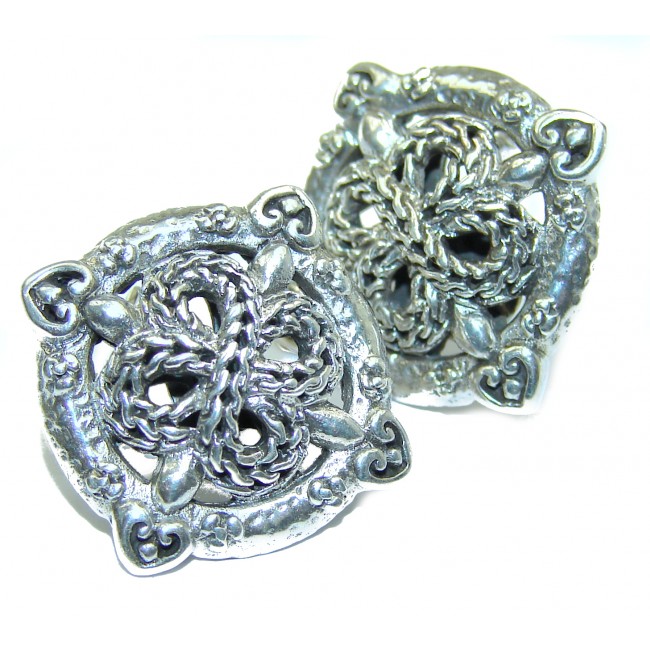 Rich Bali Design .925 Sterling Silver handcrafted earrings