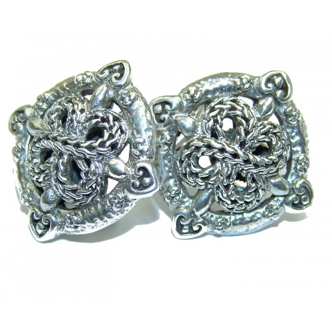 Rich Bali Design .925 Sterling Silver handcrafted earrings