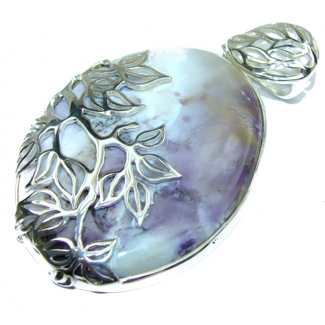 Amazing Beauty Tiffany Jasper .925 Sterling Silver handmade Pendant