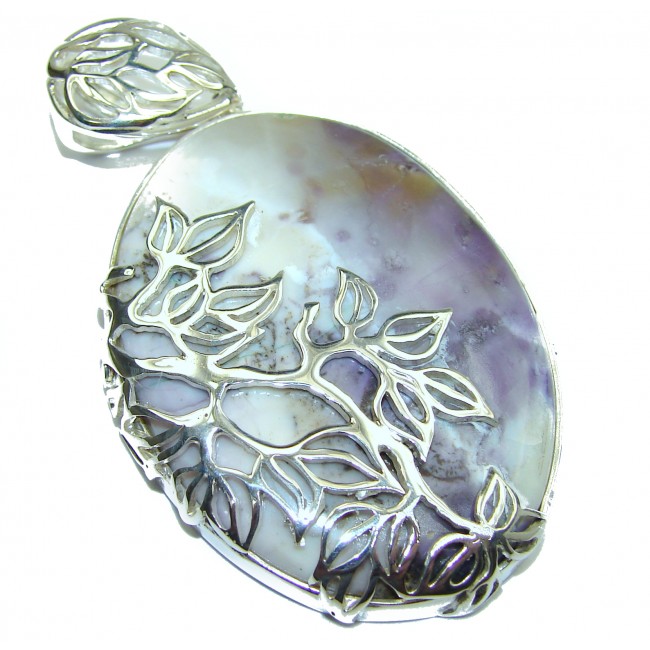 Amazing Beauty Tiffany Jasper .925 Sterling Silver handmade Pendant
