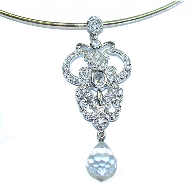 Luxurious Design Cubic Zirconia .925 Sterling Silver necklace