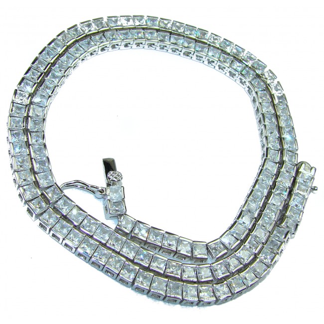 Exclusive White Topaz .925 Sterling Silver necklace