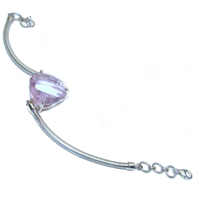 Passion's Hearts Quartz .925 Sterling Silver handcrafted Bracelet