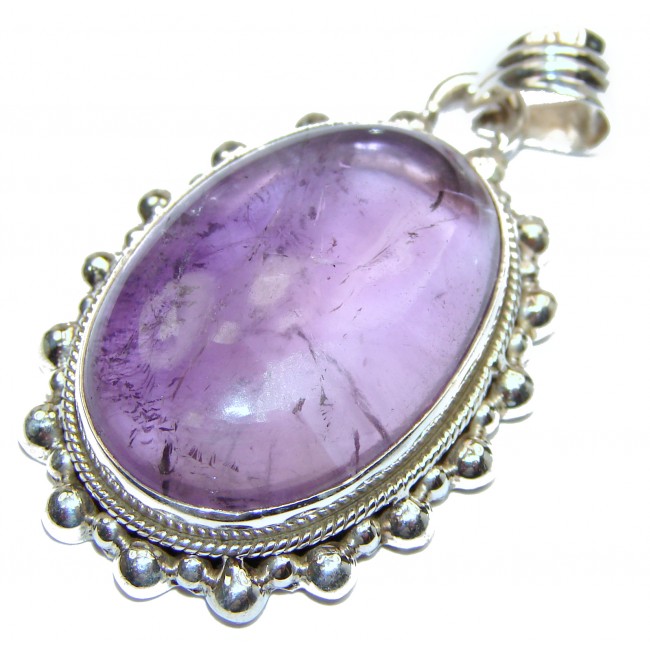 Amethyst .925 Sterling Silver handcrafted pendant