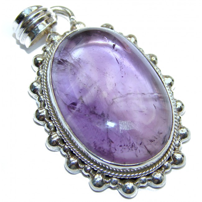 Amethyst .925 Sterling Silver handcrafted pendant