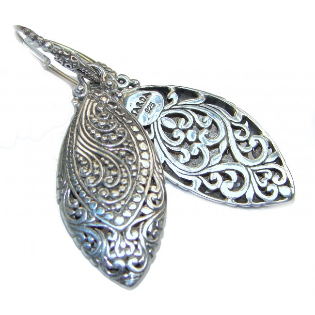 BIG Bali Design .925 Sterling Silver handcrafted Earrings