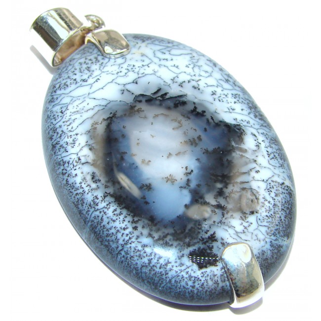Vintage Design Perfect quality Dendritic Agate .925 Sterling Silver handmade Pendant