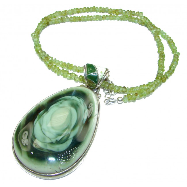 Make Memories Imperial Jasper .925 Sterling Silver handcrafted necklace