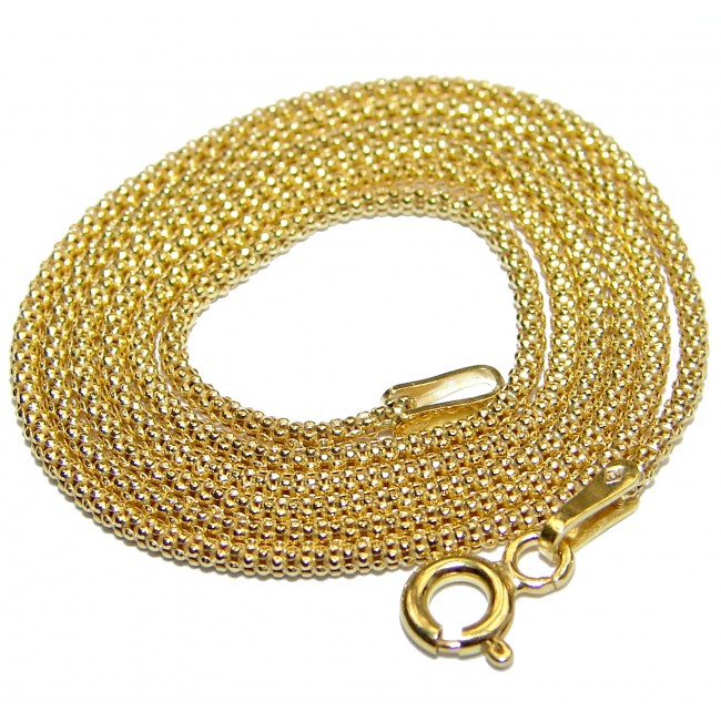 Coreana 18K Gold over .925 Sterling Silver Chain 18'' long, 2 mm wide