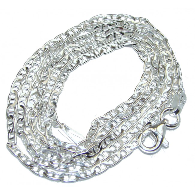Glossy Gucci design Sterling Silver Chain 20'' long, 2 mm wide