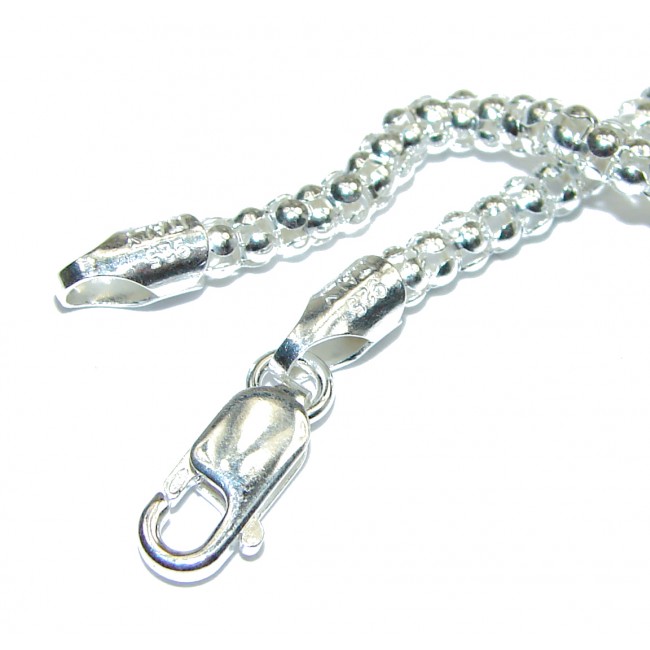 Coreana style .925 Sterling Silver Chain 18" long, 4 mm wide