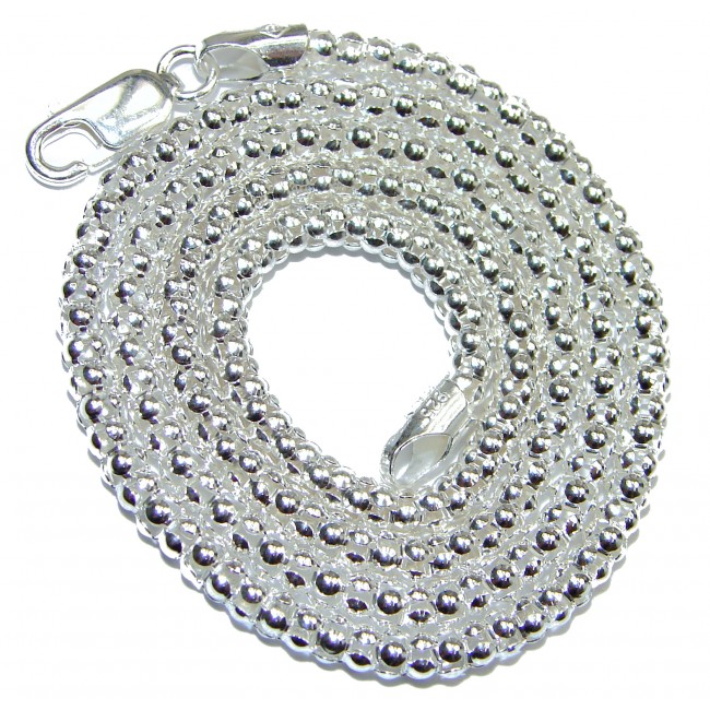 Coreana style .925 Sterling Silver Chain 18" long, 4 mm wide