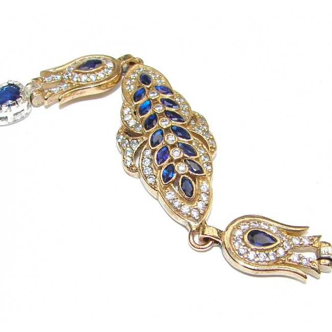 Special Item created Sapphire 925 Sterling Silver Bracelet