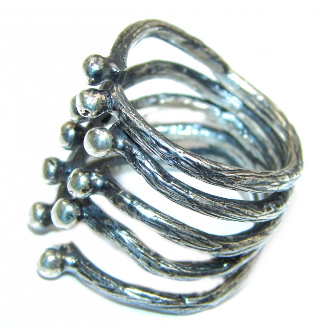 Bali made .925 Sterling Silver handcrafted Ring s. 6 1/2