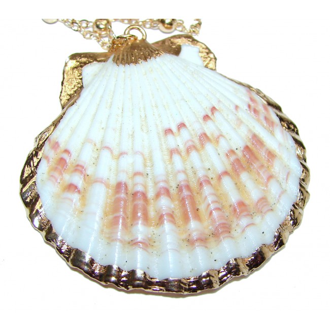 Vitamin Sea Large 18K Gold over .925 Shell Sterling Silver necklace