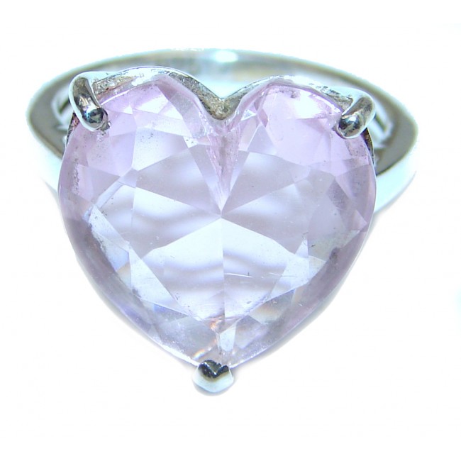 Sweet Heart Topaz .925 Silver handcrafted Ring s. 7